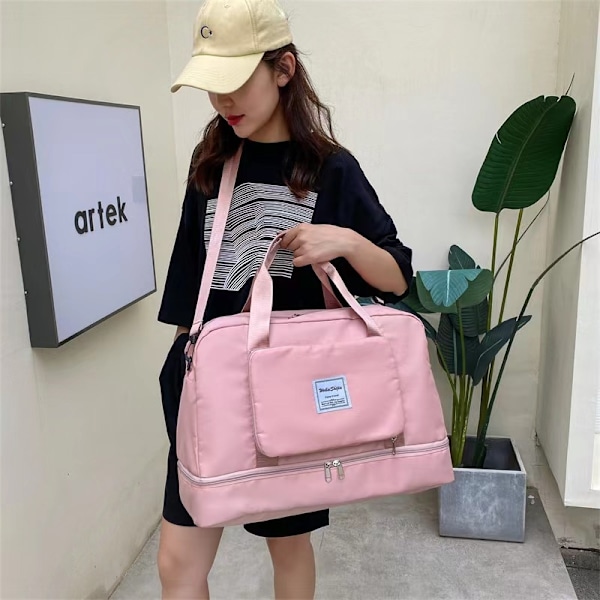 Kokoontaitettava viikonloppukassi Matkalaukku Urheilukassi - Perfet-X42- pink