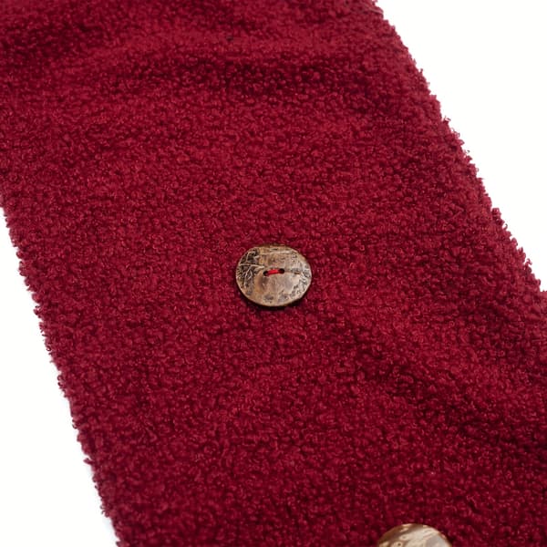 Sødt julehalstørklæde til børn og voksne, varm vinter teddyfleece halsvarmer Santa scarf