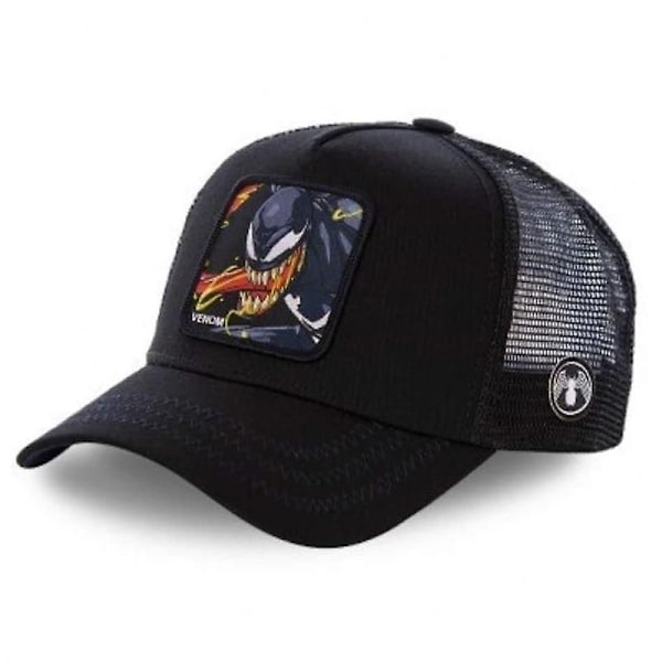 Mikki Snapback Puuvilla Baseball-lippis & Dad Mesh / Rekkamieslippis-FS2- VENOM BLACK