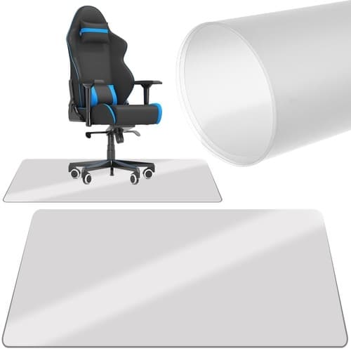 Gulvbeskyttelsesmatte til stol / Stolmatte - 100x140cm Transparent,transparent