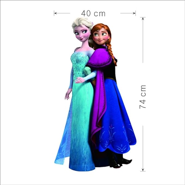 Frozen Disney Veggklistremerker Frozen Stue Avtakbar Elsa Vegg