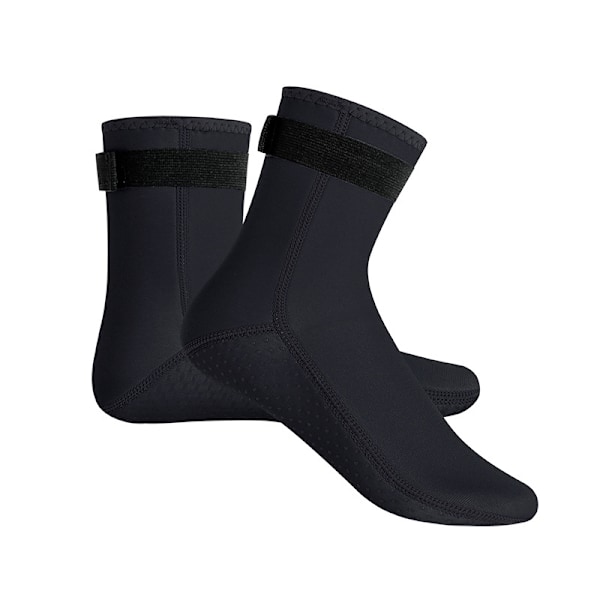 3 mm Neopren Dykkesokker Sko Vandrestøvler Anti-Slip Strandstøvler Sort Black XL
