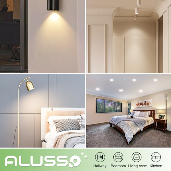 10/80x GU10 LED-lampa Ljuskälla 5W 7W Strålkastare Kallvit Varmvit Glödlampa;10-50X GU10 LED-lampor 5W 7W Ljuskälla Varmvit/Kallvit