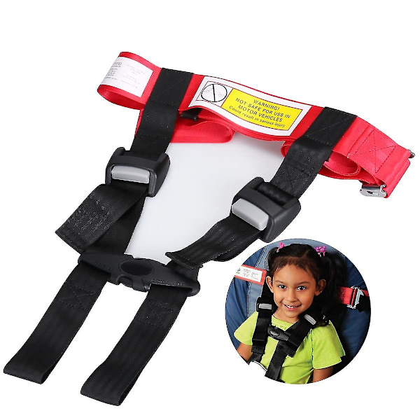 Kids Fly Safe Barnstolssele för Flygplan - Säkerhetsanordning för Barn på Flygplan [DB]