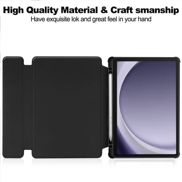 Samsung Galaxy Tab A9+ / A11+ 360° Rotation Protection with Keyboard Svart