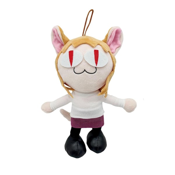 Neco Arc plysch, mjukt gosedjur, tecknad figur kudde present dekoration rollspelsrekvisita för barn Anime-fans (27 cm)-FS5-