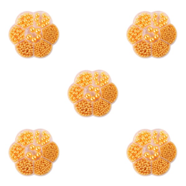 1/2/3/5 1150 st DIY-pärlor för att göra vackra smycken - Gult yellow 5PCS