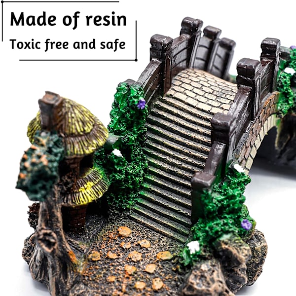 Akvariedekoration Fisketank Bro Kunstig Fisketank Resin