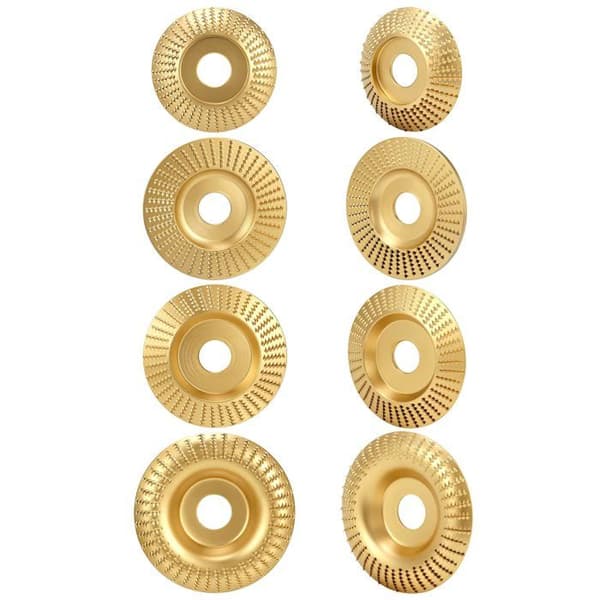 Qwork - WD40240 - ® 4 dele træslibesten, træslibeskive, indvendig diameter 22,2 mm til vinkelslibere-FS-