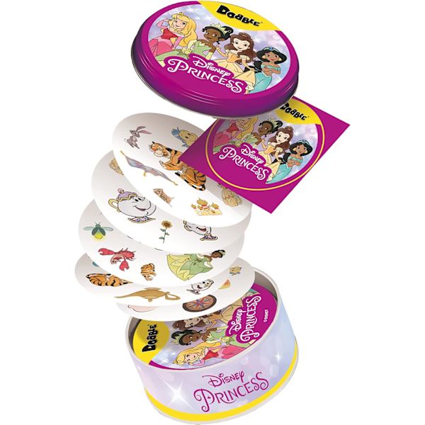 Dobble Disney Princess | Kortspel | Ålder 4+ | 2-5 Spelare | 10 Minuters Speltid
