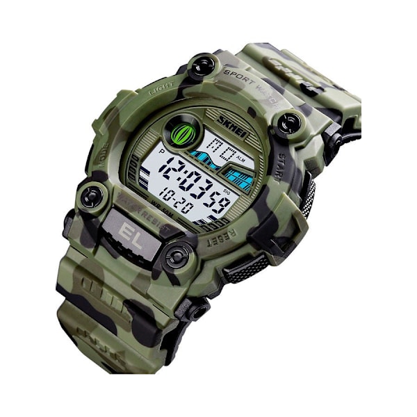 Vattentät digital watch för barn J4605GR-L - 35 mm - grön/svart