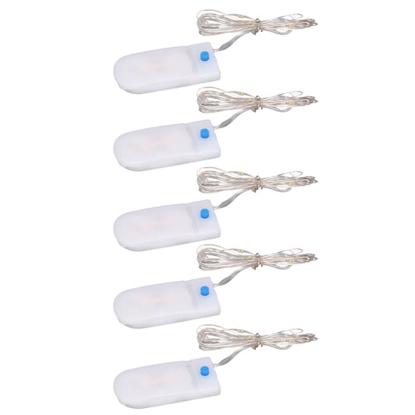 5 Pcs Mini LED Lights Romantic Elegant Lightweight DIY Making Convenient Decorative Accessories for 1/12 Dollhouse-FS- 0.1