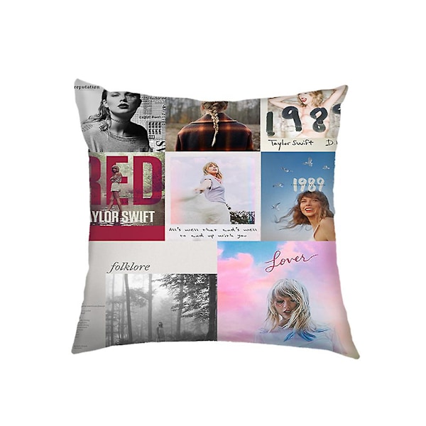 2024 Taylor Swift Tyynynpäällinen Autoon Kotiin Toimistoon Koristeeksi Swiftie-faneille Lahjaksi 45x45 cm 1493