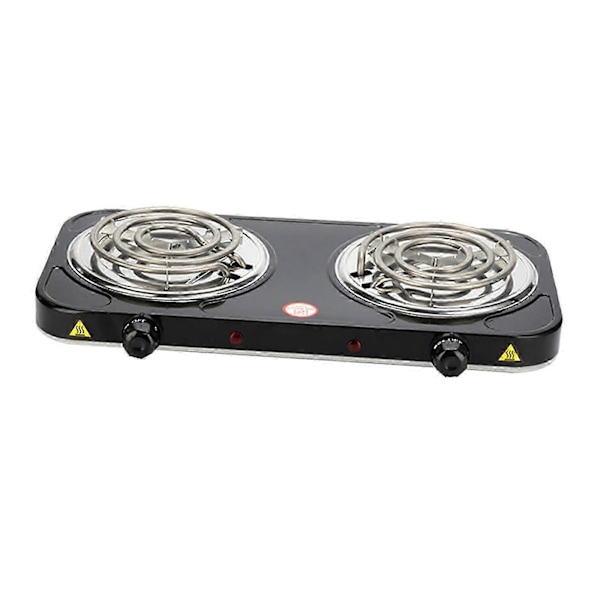 Bärbar Elektrisk Kokplatta med Indikatorlampor Praktisk Spis[YJD]-FS3- Double 2000W Black