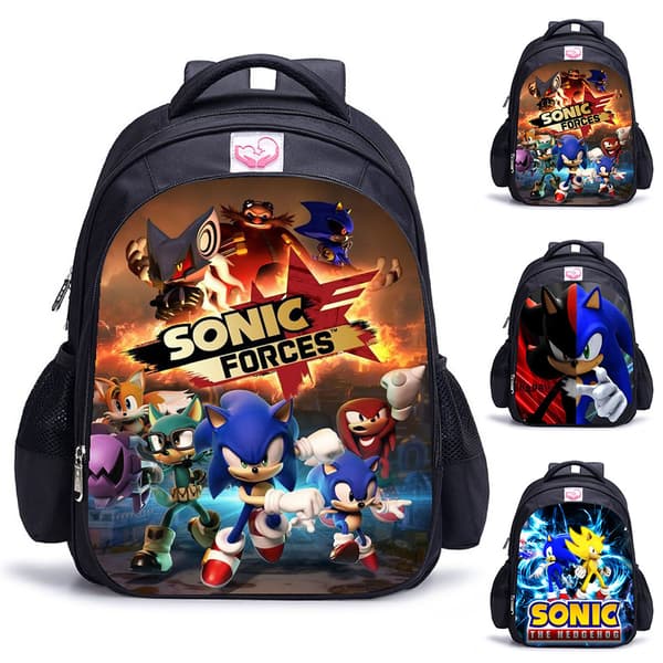 Sonic Backpack for Kids, School Backpack Compatible with British BrandsB