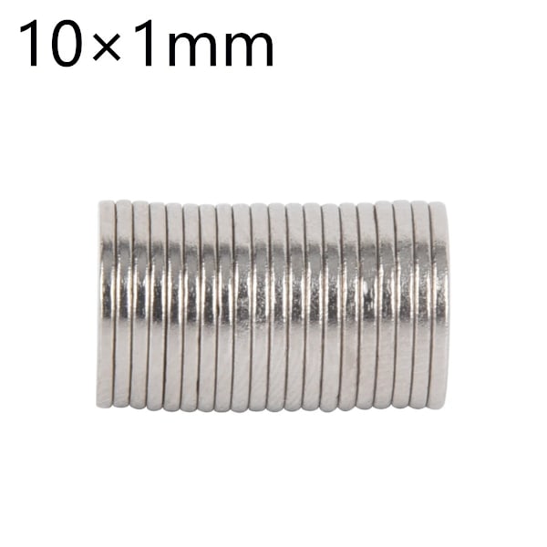 50 stk. 10 x 1 mm N35 Neodym Magneter NdFeB 12