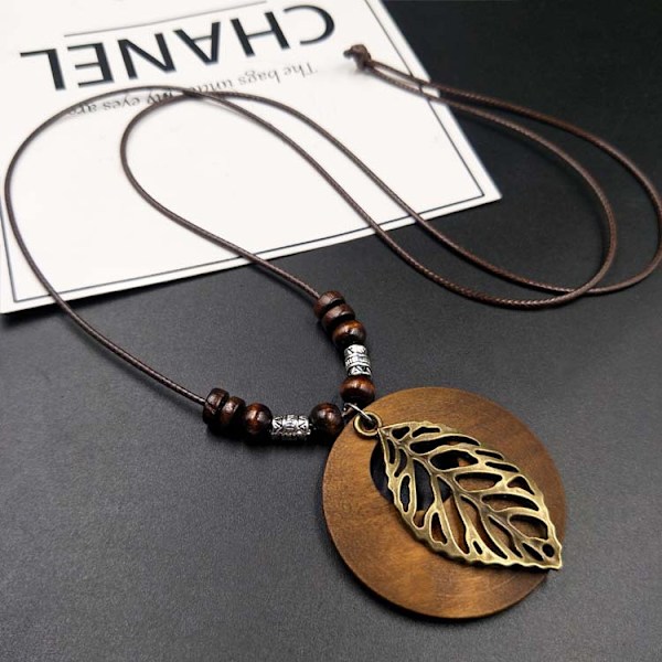 Lush Branches 1:a trähalsband för kvinnor och flickor - Livets träd