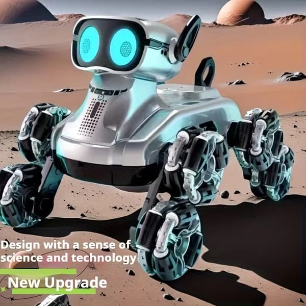 Smart robothund stuntleksak med gest- och fjärrkontroll för barn 2.4g RC Gesture