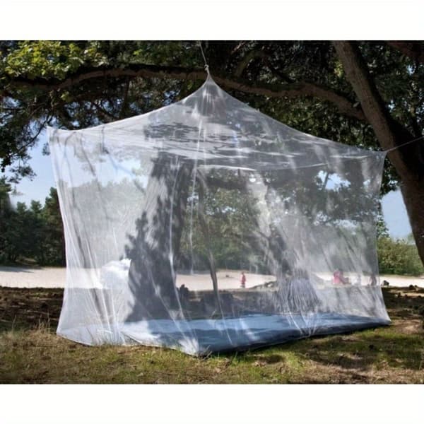 Stor myggnetting for camping og innendørs bruk – enkel åpning, lett å bære, hvit 190*210*240cm