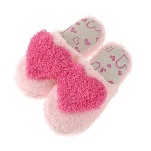 Love Heart Bomuldssko Indendørs Varme Hjemmesko Efterår Vinter Sl