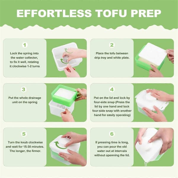 Tofupress, Justerbar Tofupress Tål Maskindisk-FS-