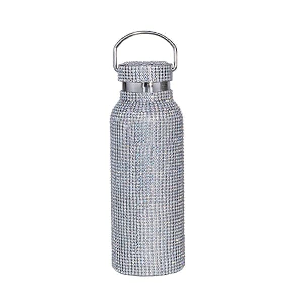 Diamant Vannflaske Bling Rhinestone Termos i Rustfritt Stål, 100% Ny Som Vist Farge