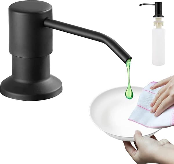 Indbygget sæbedispenser - 300 ml - Rustfrit stål - 360° drejelig - Praktisk - Praktisk