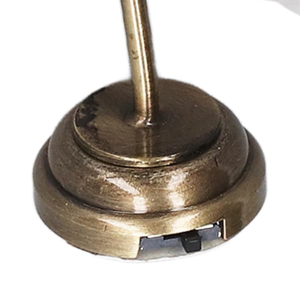 1:12 Skala Miniature Bordlampe Model Blomsterform Blød Belysning Simulering Dukkehus Skrivebordslampe-FS-