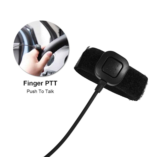 Halsmikrofon Headset Akustisk Rörsnäcka PTT för Baofeng UV5R 2-vägs Radio Walkie Talkie