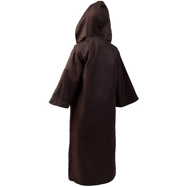 Vuxen Halloween Kostym Huvtröja Robe Cosplay Kappor Huvrock Brun brown XL
