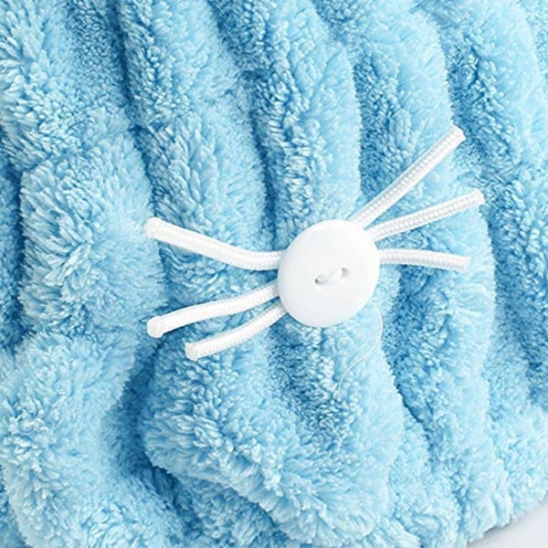 2 st Ultraabsorberande Hår Snabbtorkande Handduk Mikrofiber Wrap Turban