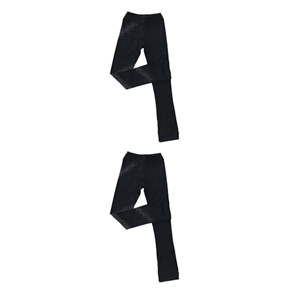 1/2/3/5 Skridskotights Kristallglittrande Byxor Konståkning Stjärna 160cm Star 160cm 2PCS