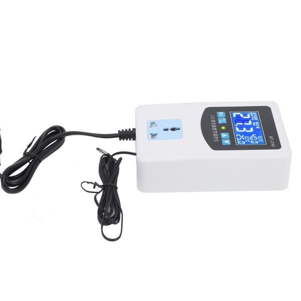 Temperaturregulator Digitalt Display Mikrokontroller Intelligent Termostatbryter 2000W EU Plugg 220V-FS-