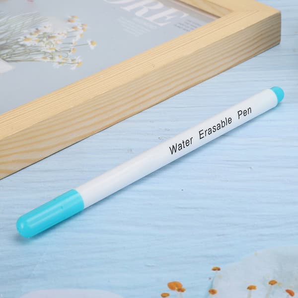 10 pcs DIY Water Soluble Erasable Pen Fabric Marker Tailor Tool Accessories Single Head Blue-FS-