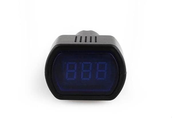 Voltmeter til Bil - Sigarettenneruttak Svart Black Svart