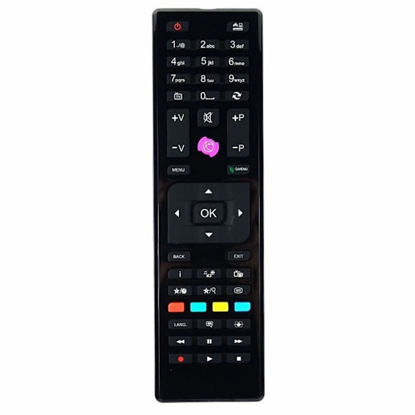 RC4875 Fjernbetjening Erstatning for TECHWOOD/Finlux Shar TV HDTV Erstatningsfjernbetjening RC-4875 Reservedel