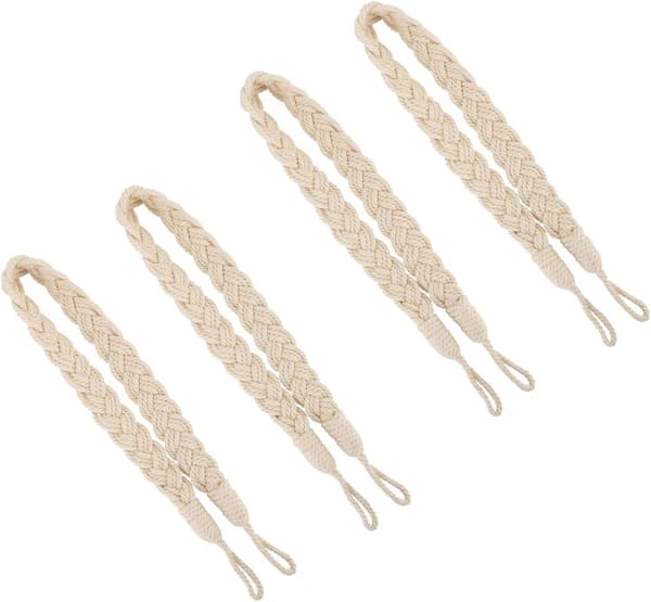 4 pcs Curtain Tiebacks, Curtain Rope Tiebacks, Curtain and Blind Accessories