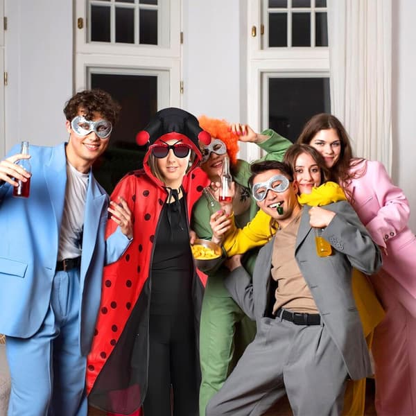 Ladybug kostume dame, ladybug kostume kappe, ladybug kappe med hætte, karneval damer kappe ladybug kappe kostume til voksne, karneval, temafest-FS-