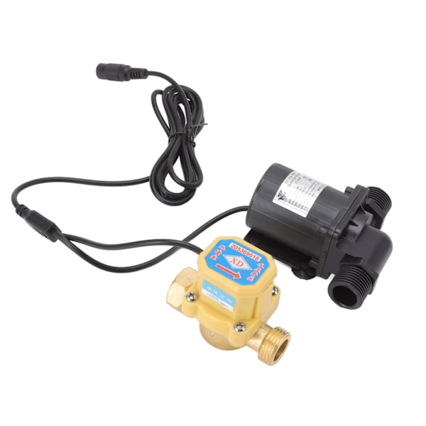DC Børsteløs Pumpe Stille Solvarme Vannvarmer Booster Pumpe med Flowbryter 6v-24v G1/2 Hanngjenge -JJ- 0.4