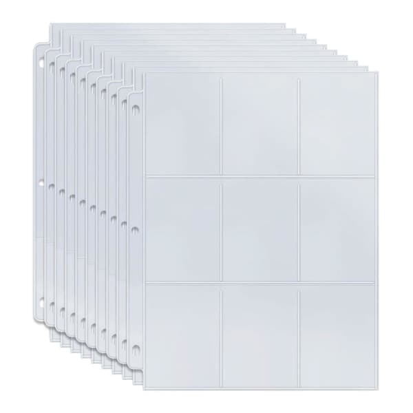 10-pack transparenta 9-ficks samlarkortsfickor-FY-