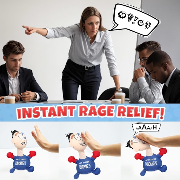 Stressavlastende leker for voksne, slå sjefen stressleke sinne lindring anti stress kollega hemmelig nisse, morsomme gaver