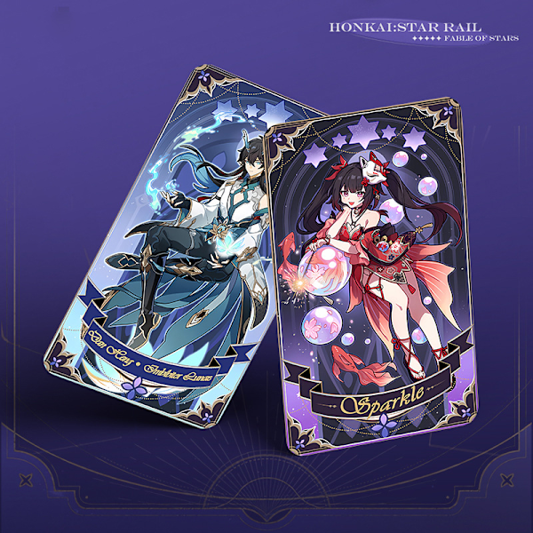 Anime Cosplay Honkai Star Rail FABLE OF STARS Tarot-pelikortit