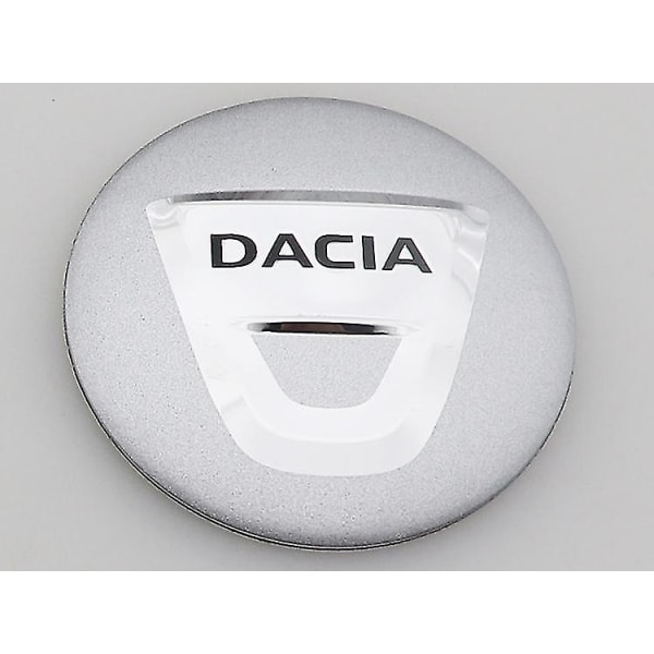 4st 56 mm 60 mm Ny Dacia-logotyp Bilemblem Hjul Center Cap Autofälg Återmontering Dammtät Badge Covers Sticker Styling Tillbehör