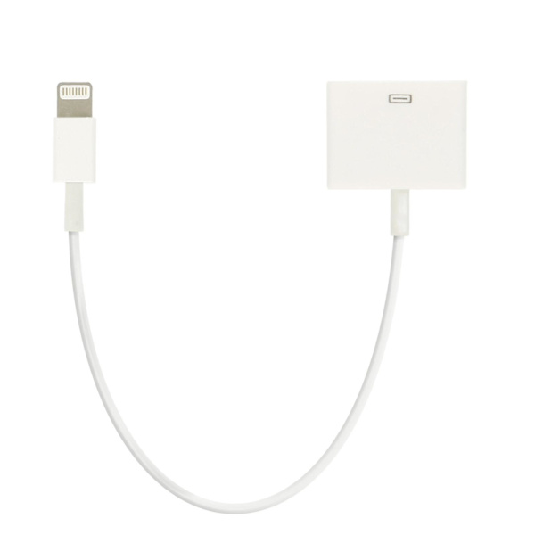 Lightadapterkabel til 30-bens opladning og synkronisering Hvid iPhone