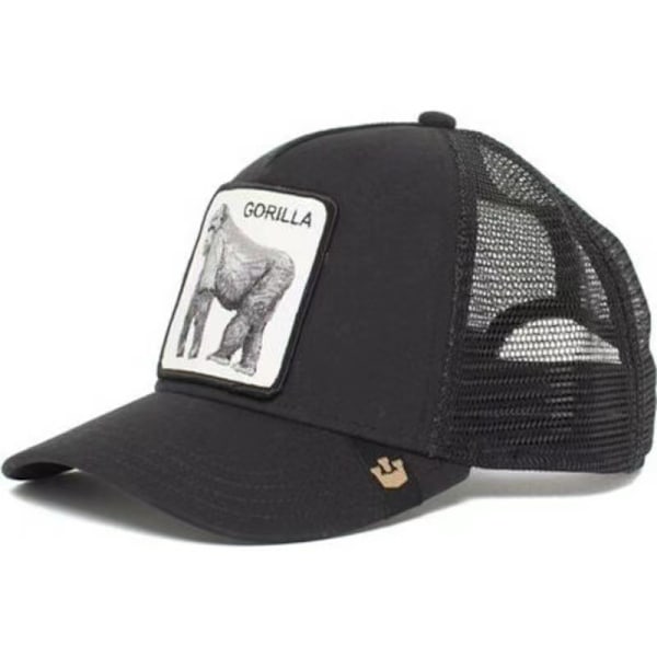 Vuxen Black Panther Mesh Cap Sommar Baseball Cap Trucker Cap Chimpanzee