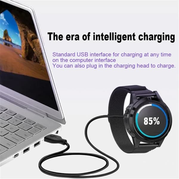 USB-opladerkabel til Garmin Fenix ​​Vivoactive Venu 2 ur data synkroniseringsoplader ledning strømadapter-FY-