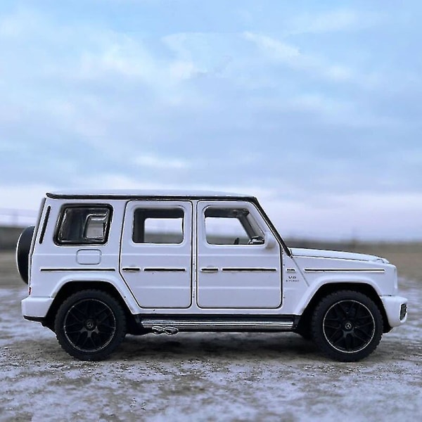 1:32 Benz G63 SUV Legetøjsbil i Metal Diecast Off-road Køretøjer Bilmodel Simulering Lyd og Lys Samling Børn Legetøj Gave uden æske Black