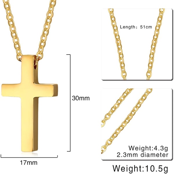 Bibelvers TroBön Korshängen Enkelt för män, kvinnor, rostfritt stål, religiös gåva