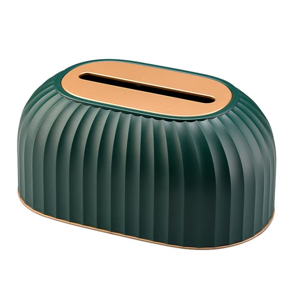 Servietteskuffdeksel, rektangulær Kleenex-holder, grønn-FY-