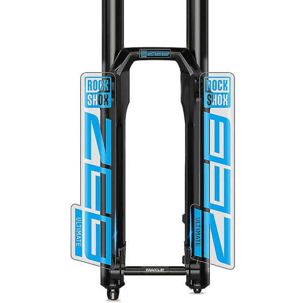 Otwoo Readu 2021 Rockshox Zeb Ultimate Mountain Bike Framgaffel Dekaler Cykel Framgaffel Stickers Cykeltillbehör blue clean btm